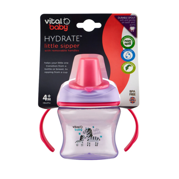 Vital Baby Hydrate Little Sipper (190ml, Pink)